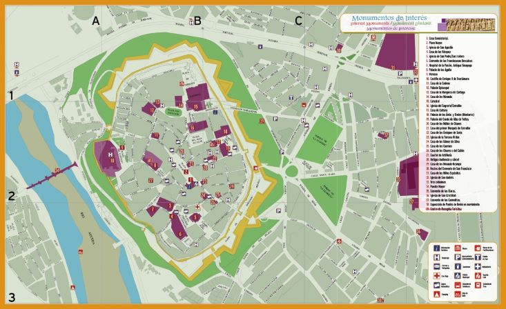 Plano turístico Ciudad Rodrigo